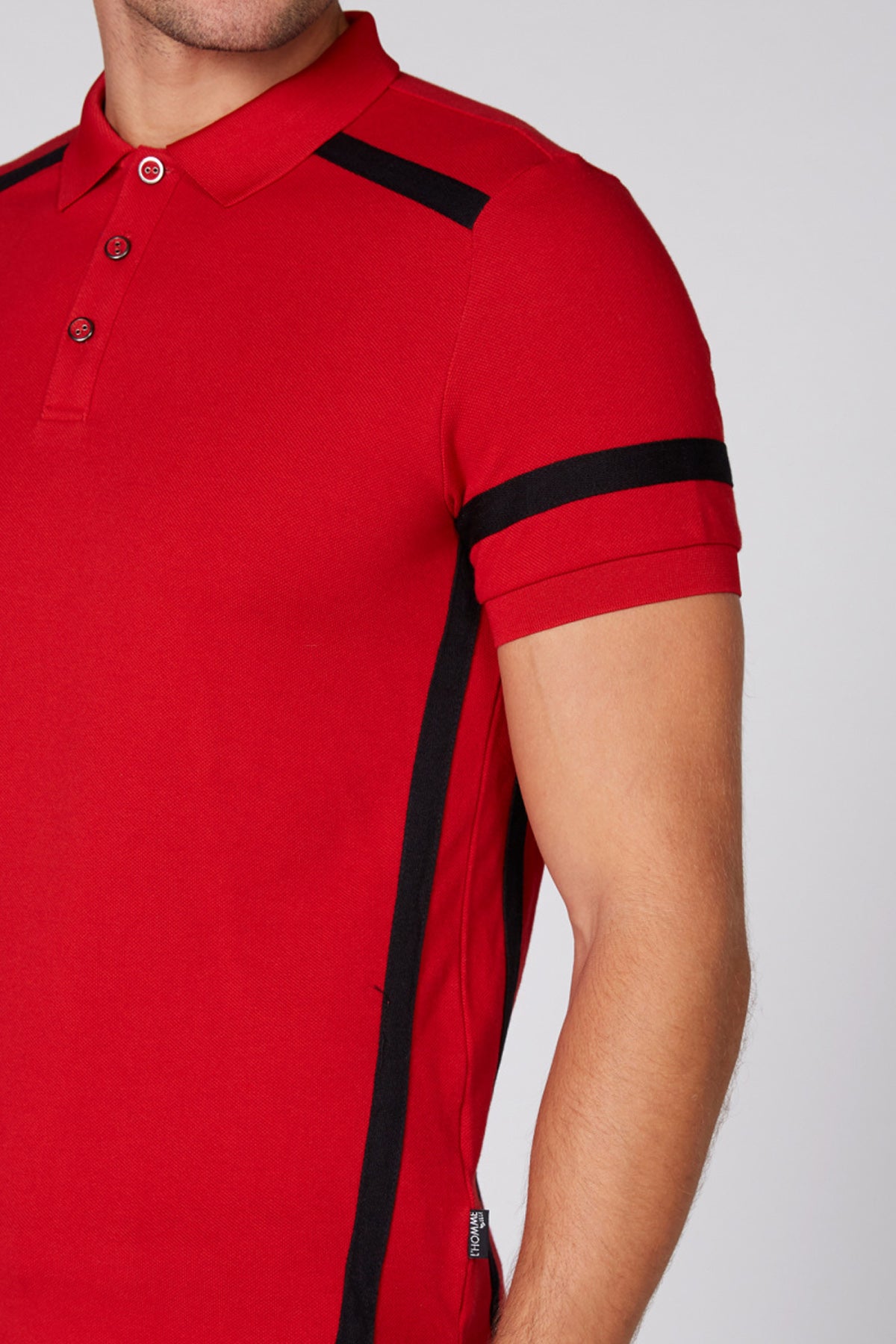 Polo Neck T-Shirt with Short Sleeves