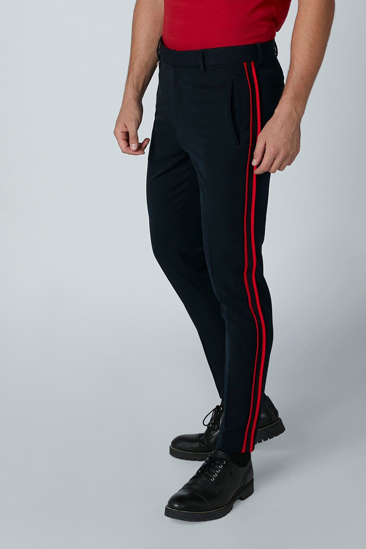 Full Length Trousers with Tape and Pocket Detail