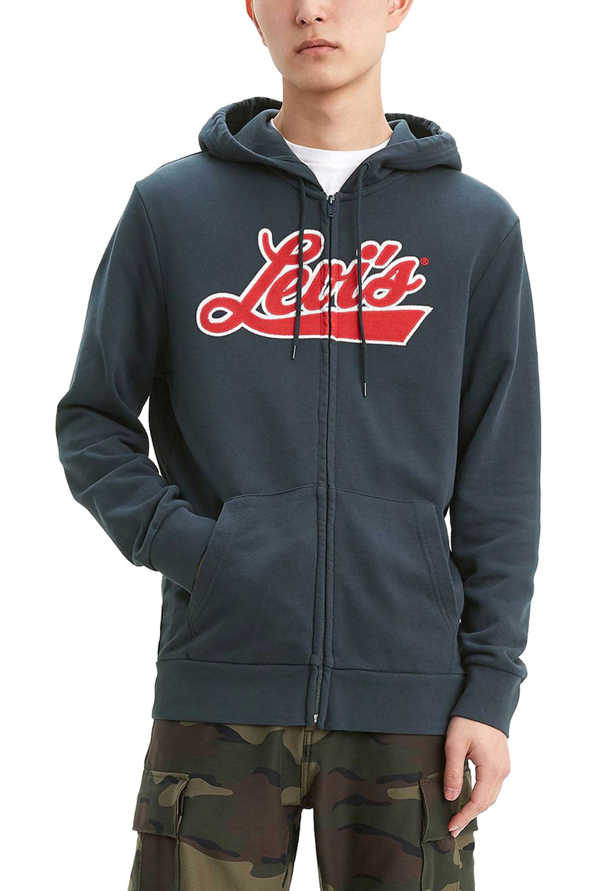 Graphic Zip Up Hoodie