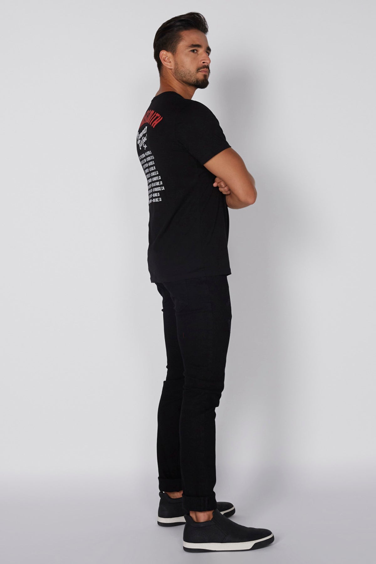 Printed T-Shirt with Round Neck and Short Sleeves