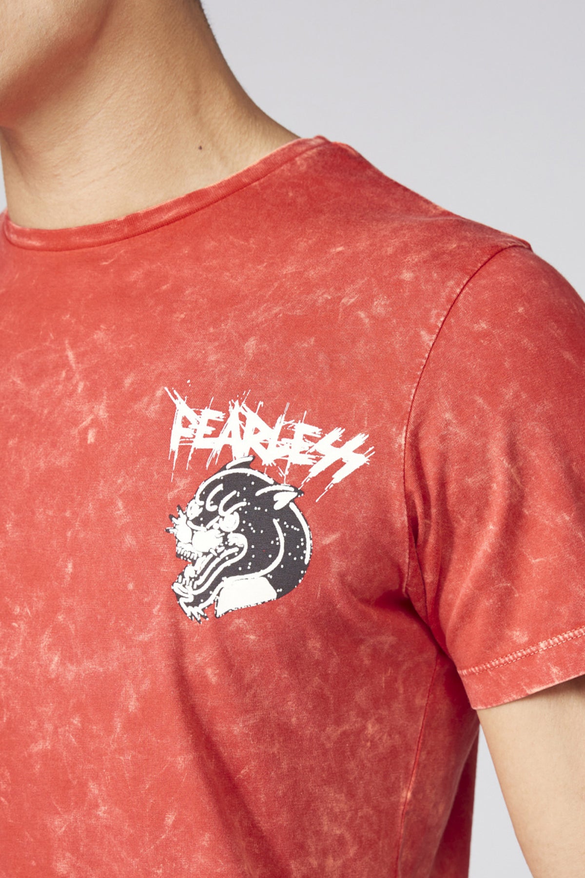 Printed T-Shirt with Round Neck and Short Sleeves