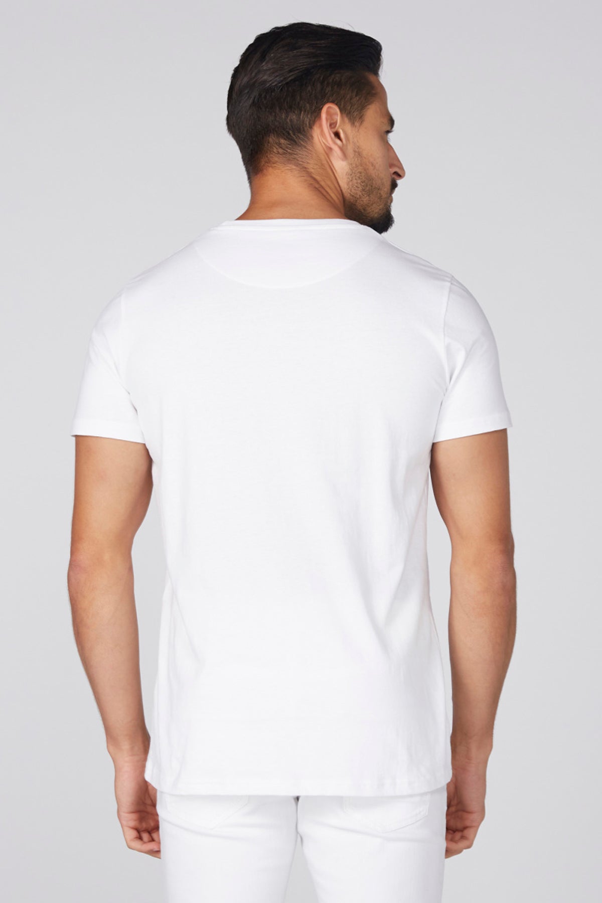 Printed T-Shirt with Round Neck and Short Sleeves