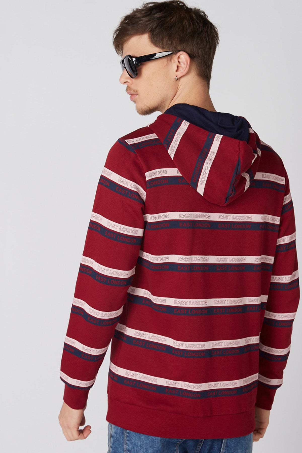 Long Sleeves Jacket with Hood and Zip Closure