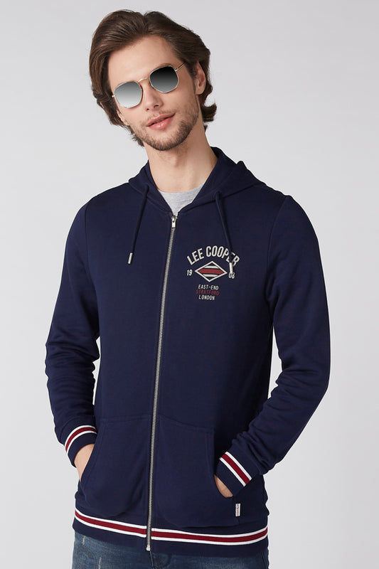 Printed Long Sleeves Jacket with Zip Closure