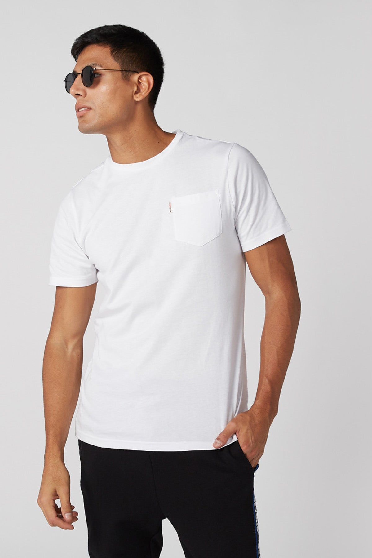 Chest Pocket Detail T-Shirt with Short Sleeves