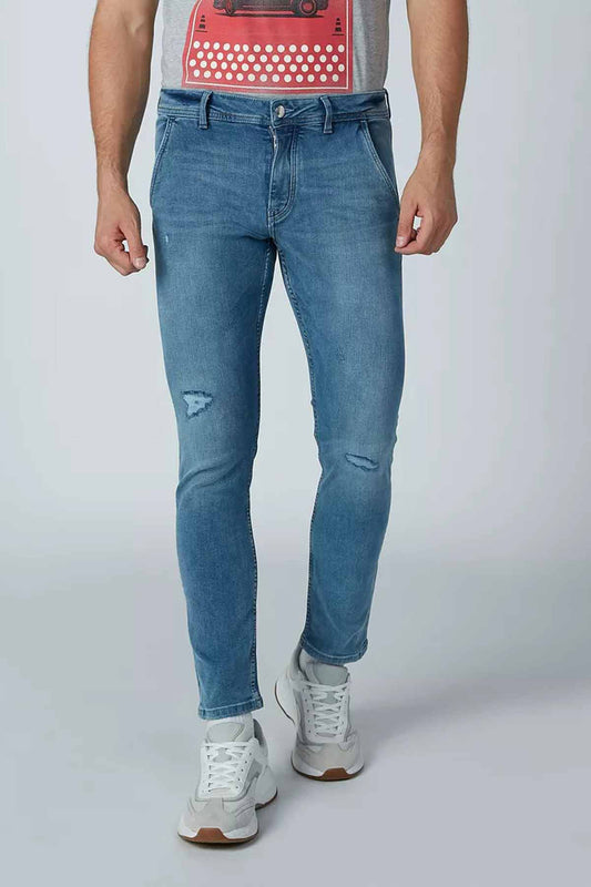 Ripped Jeans with Pocket Detail