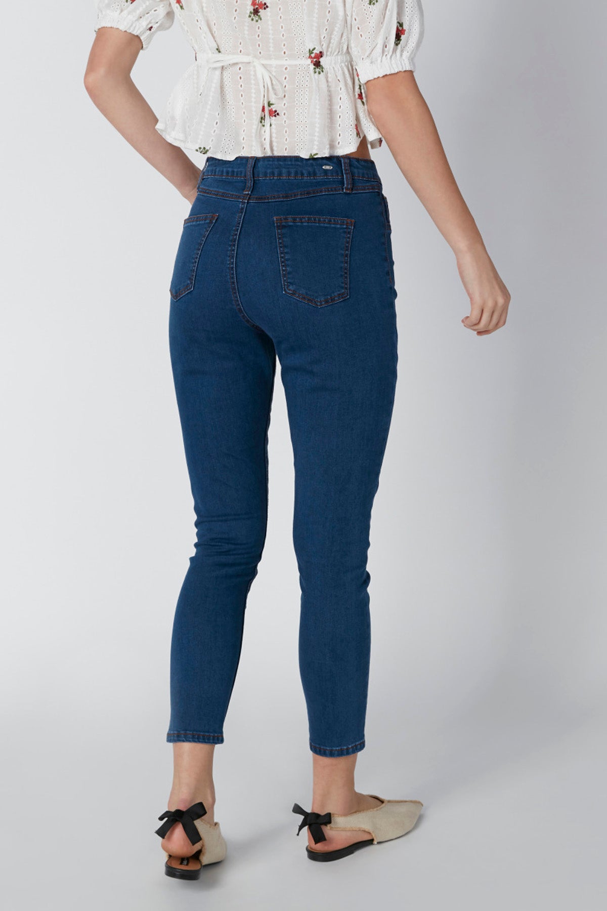 Pocket Detail Jeans with Belt Loops