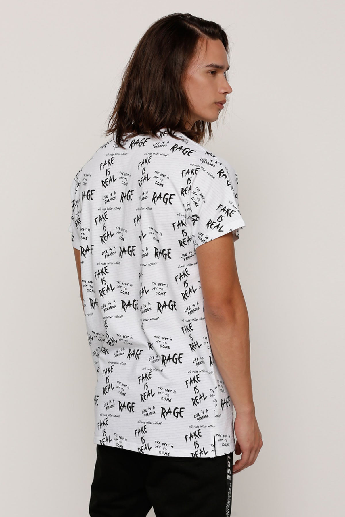Printed T-Shirt with Crew Neck and Short Sleeves