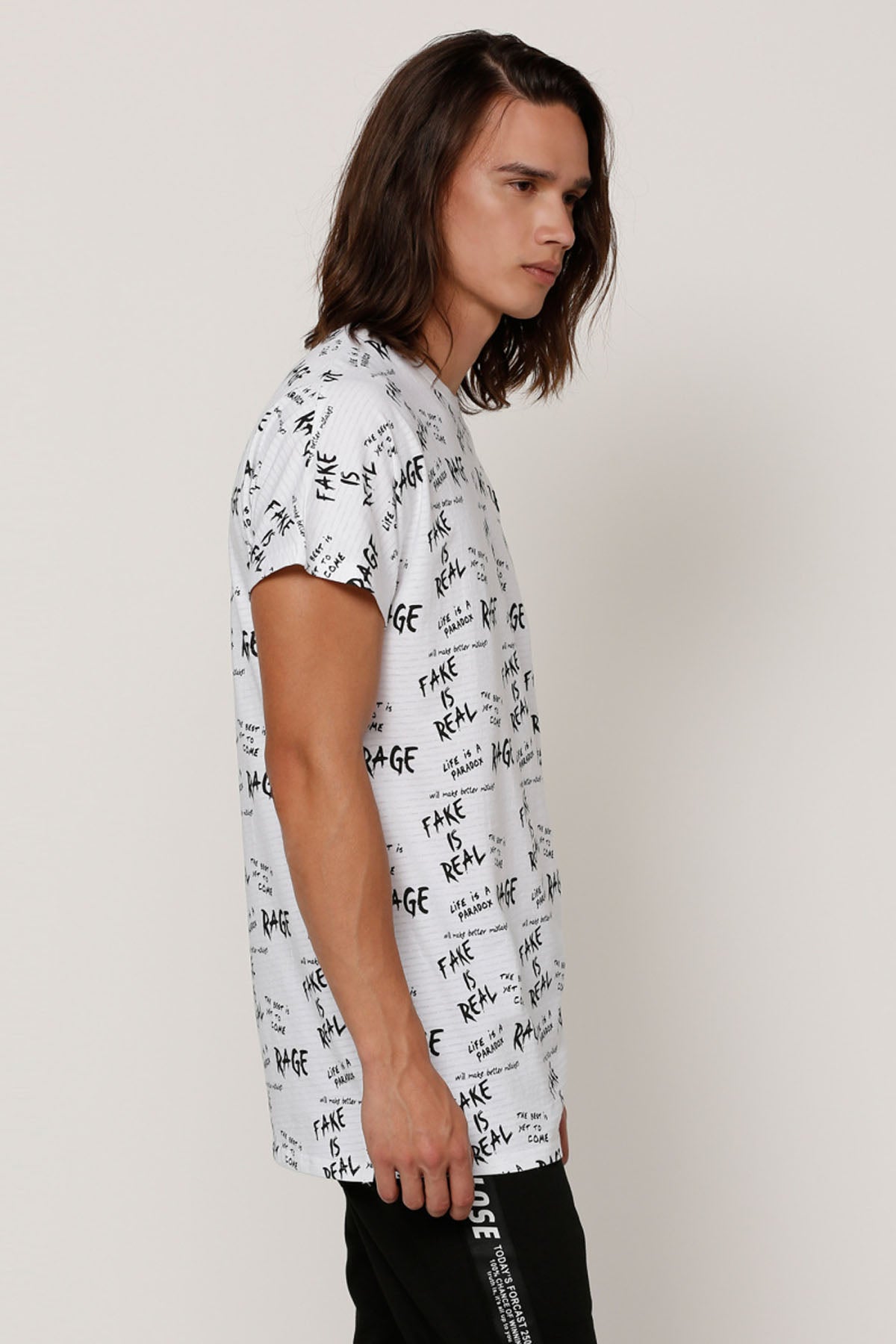 Printed T-Shirt with Crew Neck and Short Sleeves