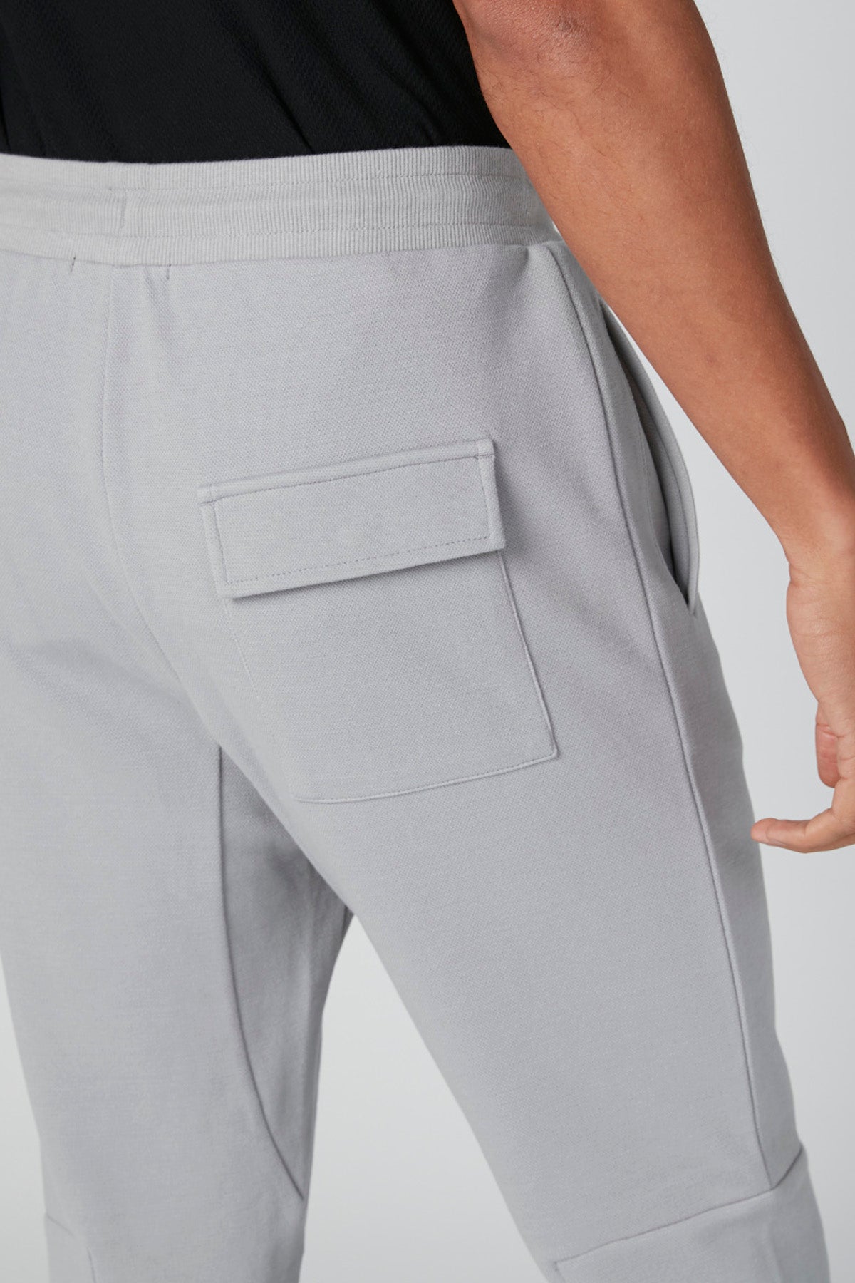 Plain Mid-Rise Trousers with Pocket Detail and Drawstring Closure