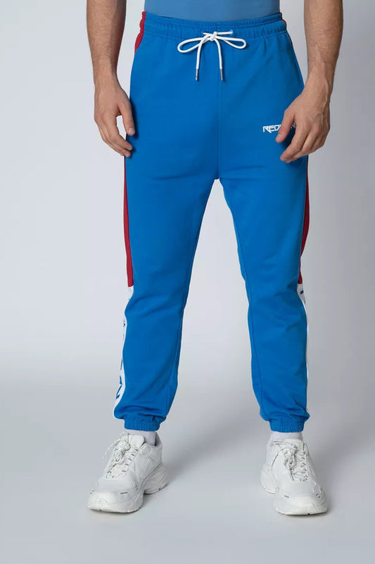 Full Length Printed Jog Pants with Pocket Detail and Drawstring
