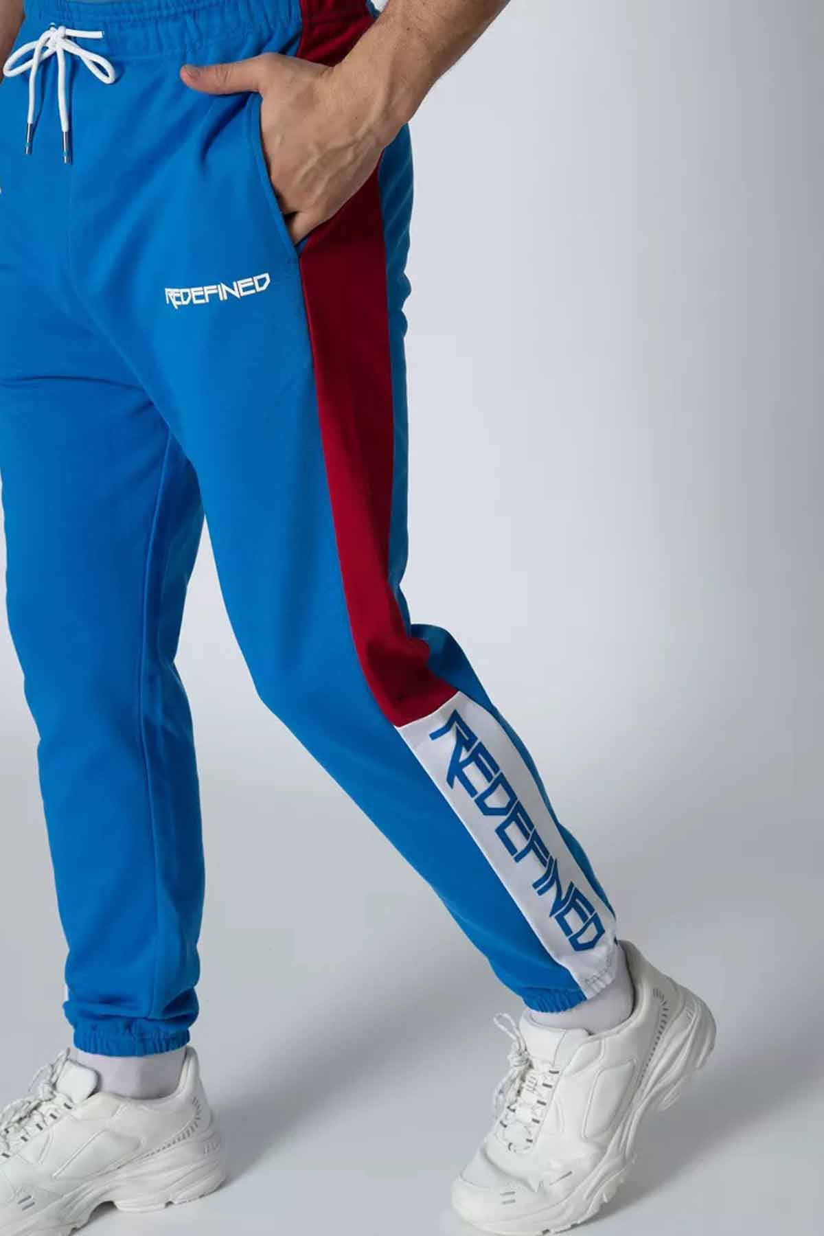 Full Length Printed Jog Pants with Pocket Detail and Drawstring