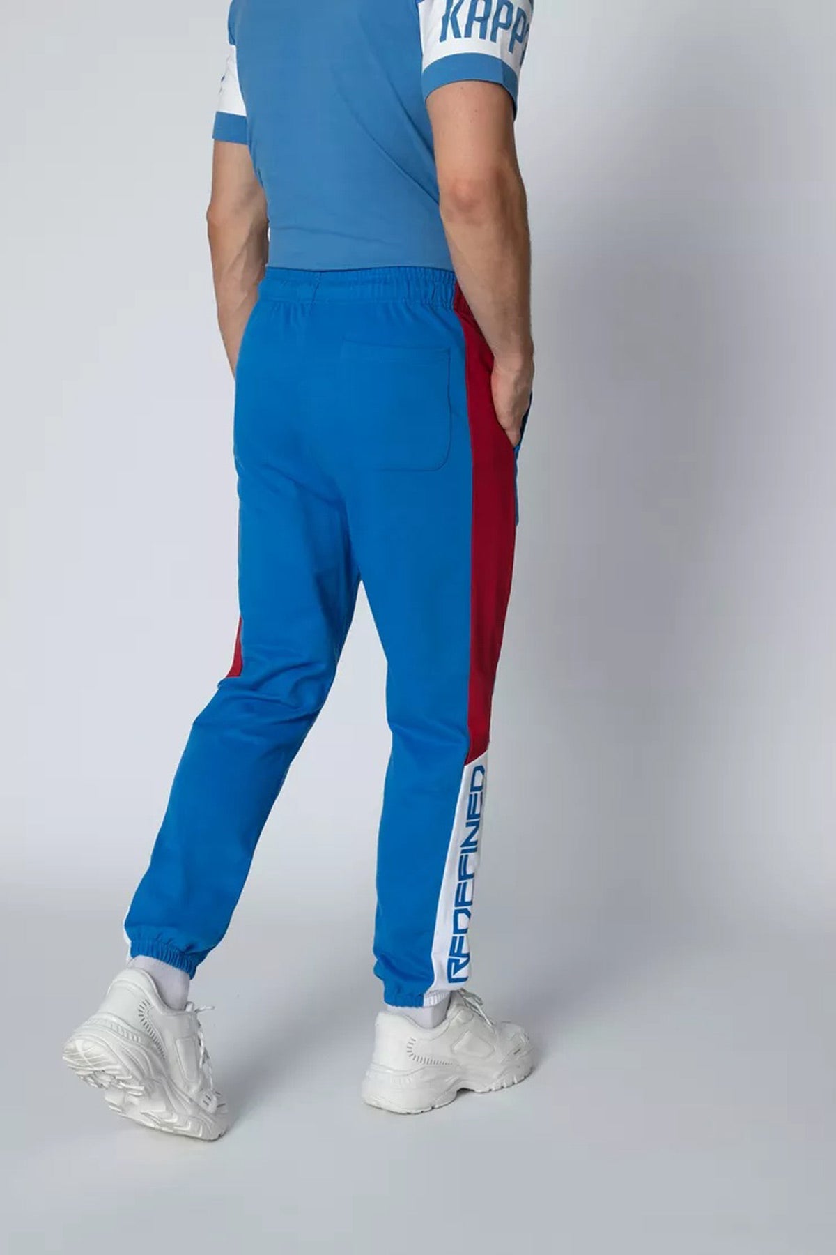 Full Length Printed Jog Pants with Pocket Detail and Drawstring