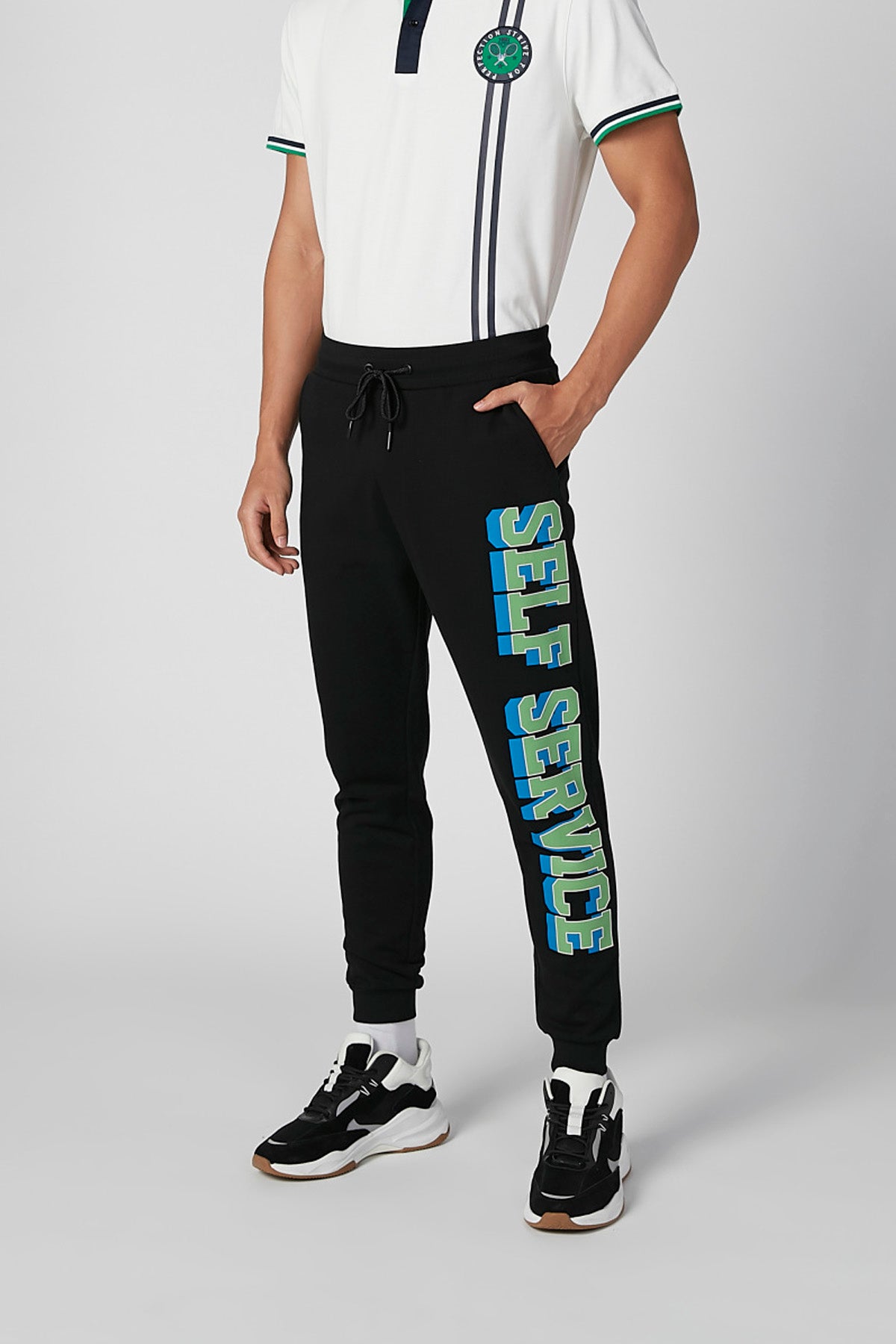 Printed Jog Pants with Pocket Detail and Drawstring