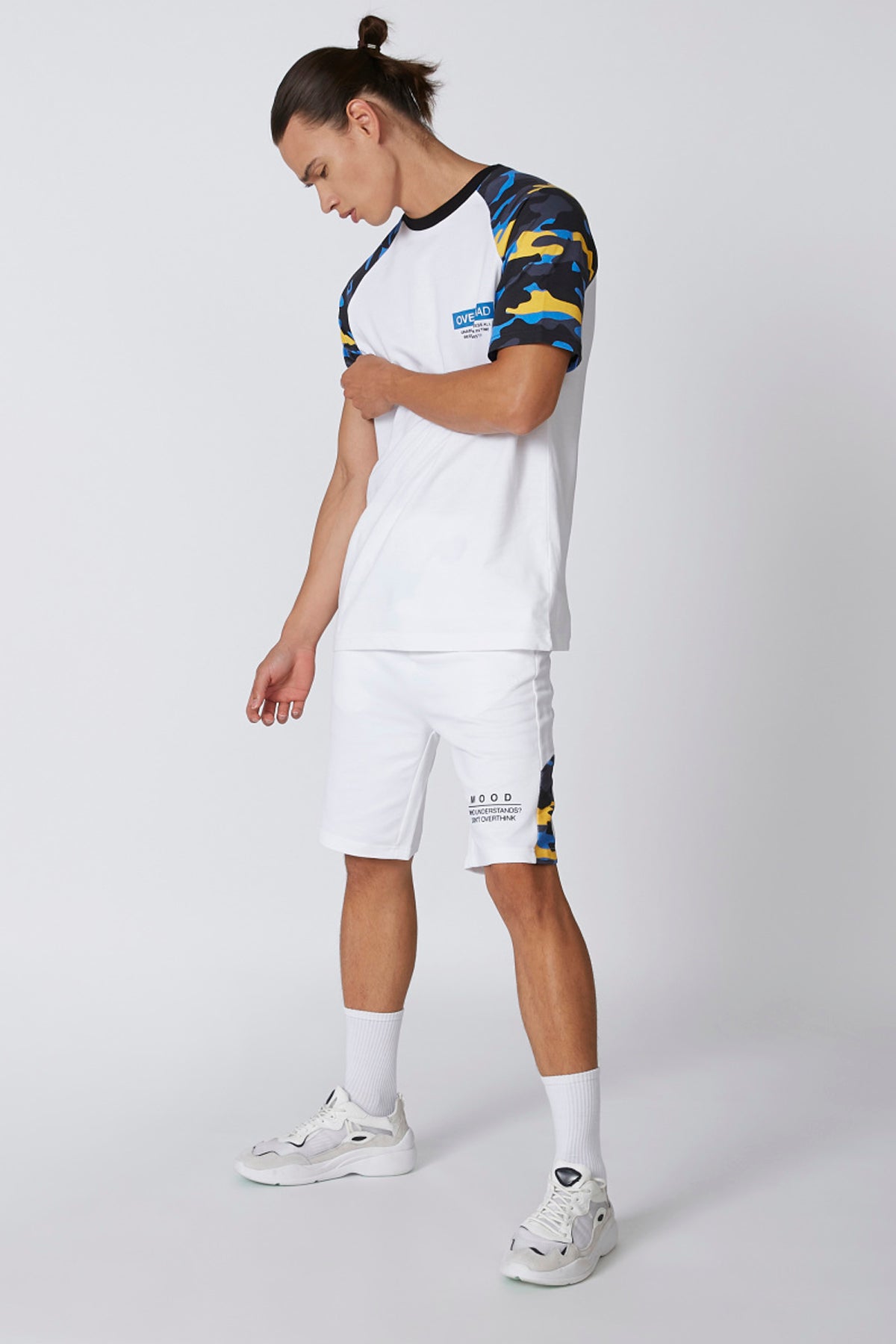 Slim Fit Printed Shorts with Pocket Detail and Drawstring