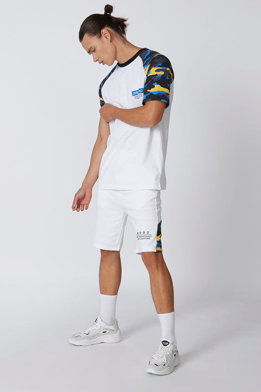 Slim Fit Printed Shorts with Pocket Detail and Drawstring