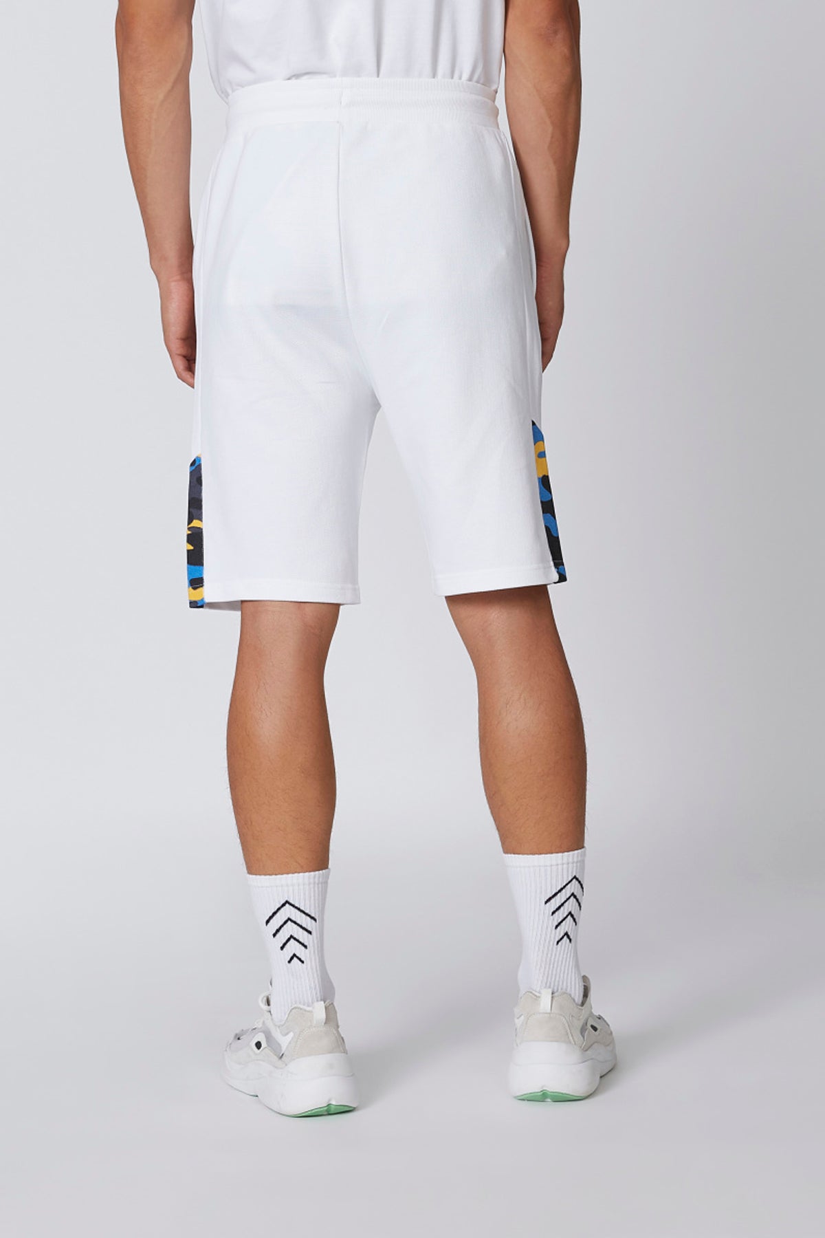 Slim Fit Printed Shorts with Pocket Detail and Drawstring