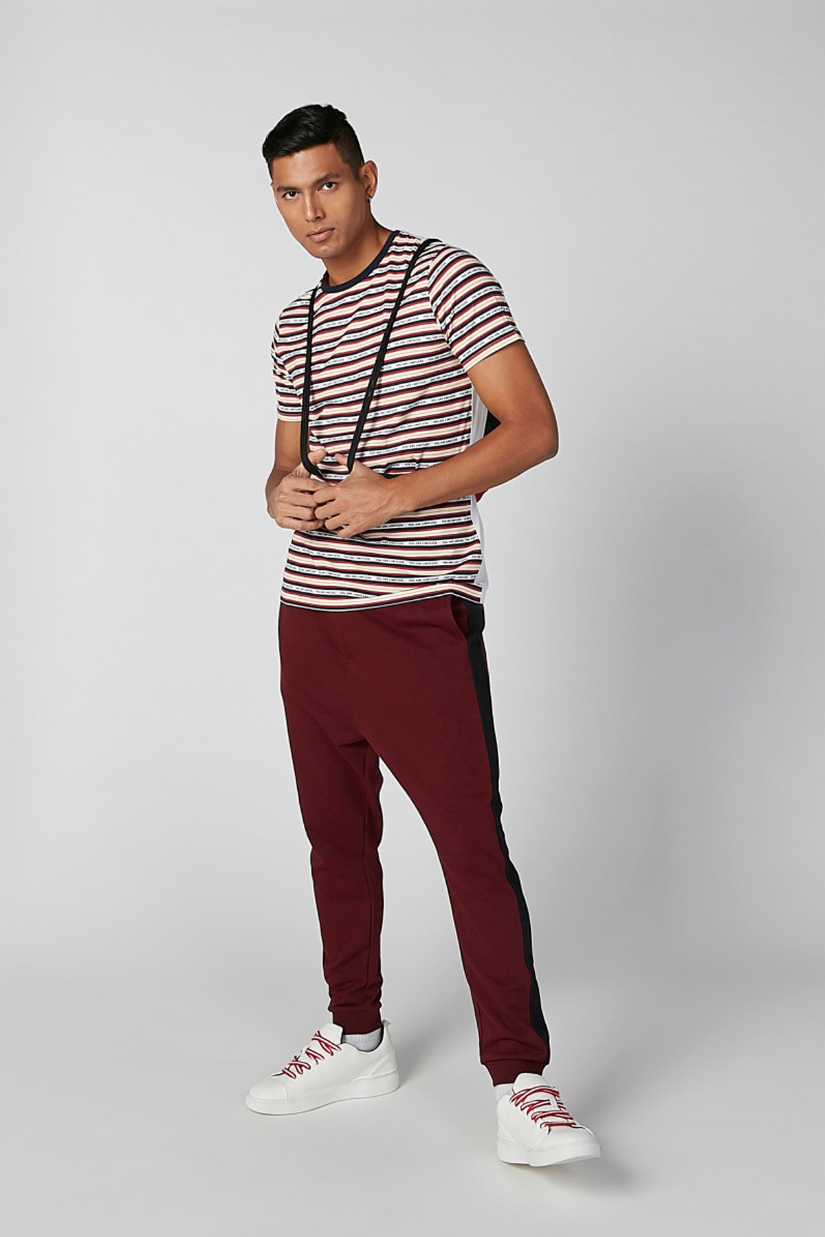 Plain Jog Pants with Pocket Detail and Drawstring
