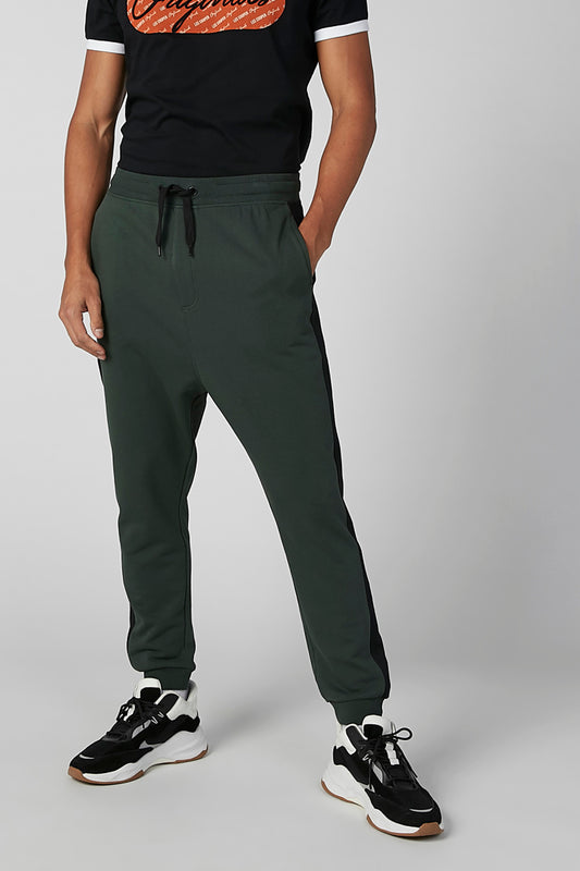 Plain Jog Pants with Pocket Detail and Drawstring