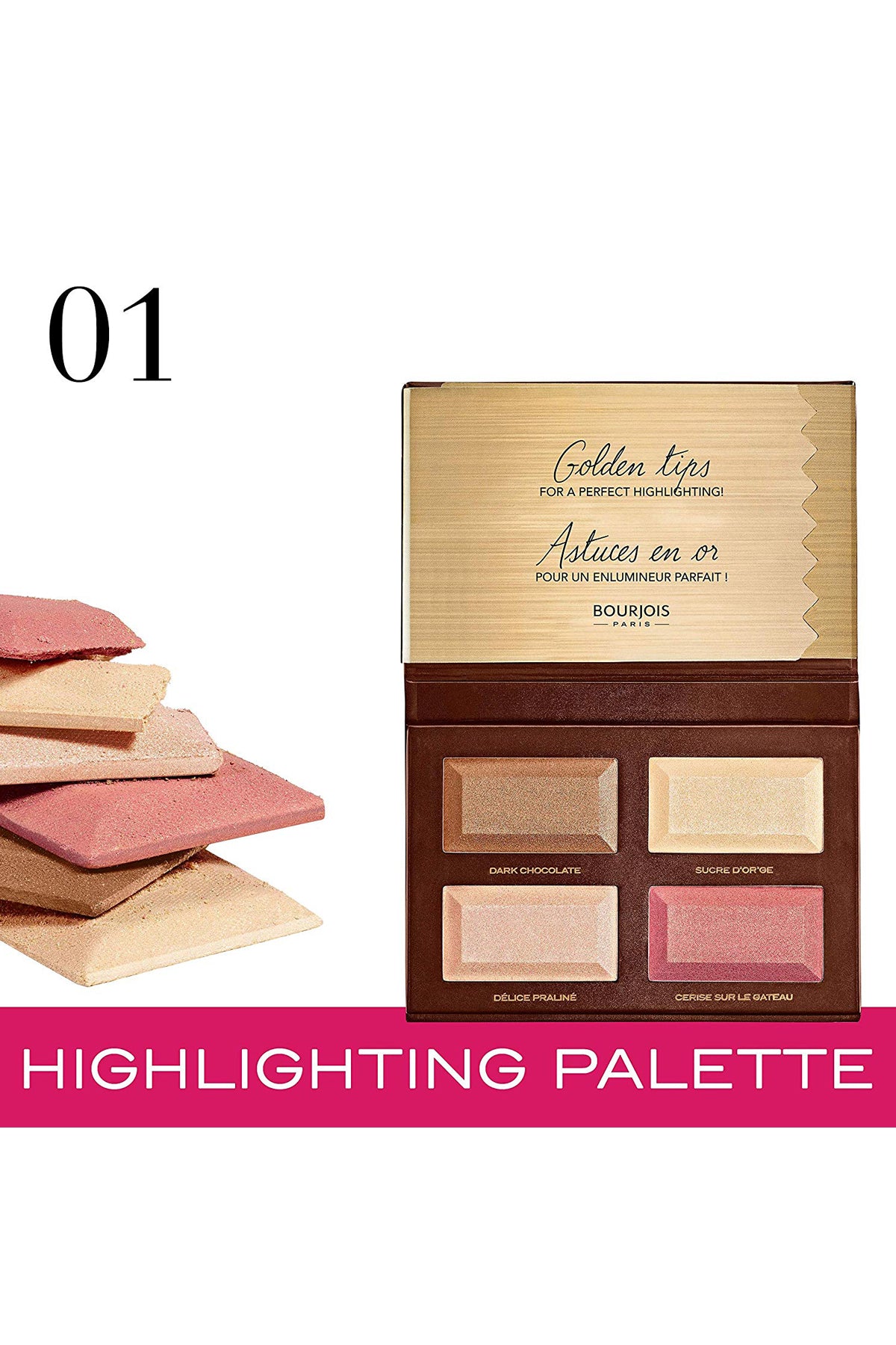 Bourjois Delice de Poudre 01 Highlighting Palette, 18 g - 0.6 fl oz