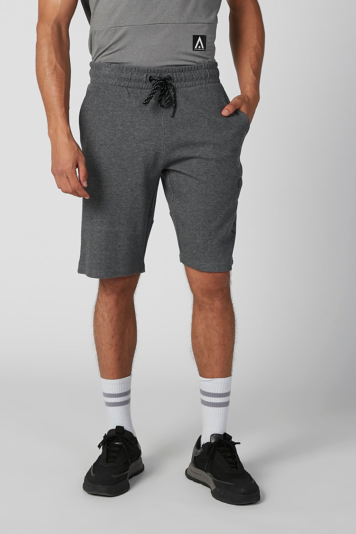 Printed Shorts with Pocket Detail and Drawstring