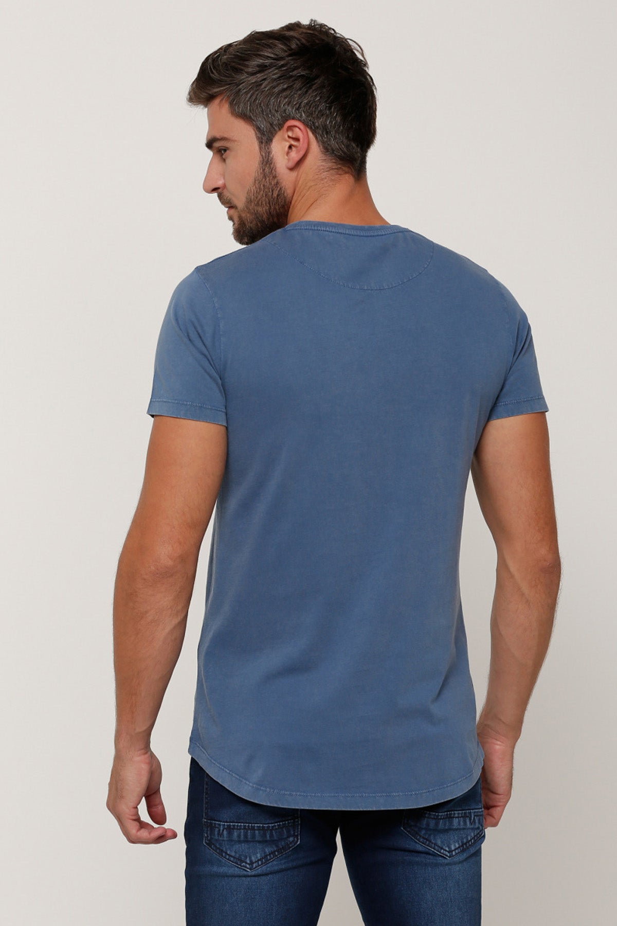 Applique Detail T-Shirt with Round Neck and Short Sleeves
