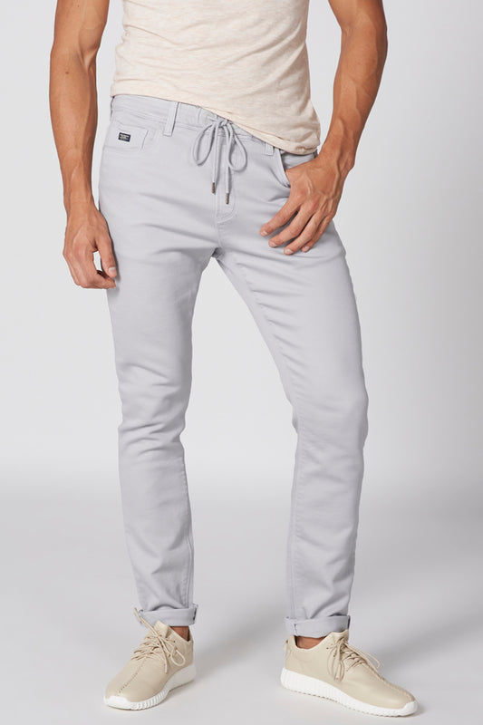 Full Length Pants with Elasticised Waistband and Pocket Detail