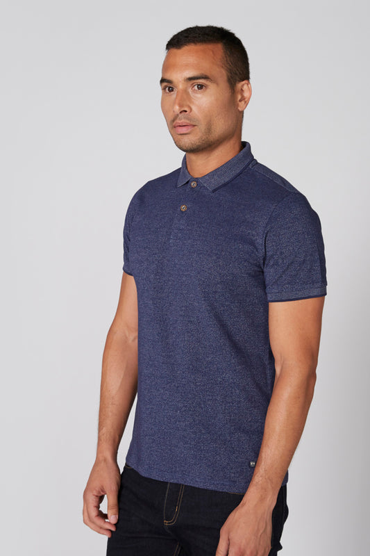 Polo Neck T-Shirt with Short Sleeves