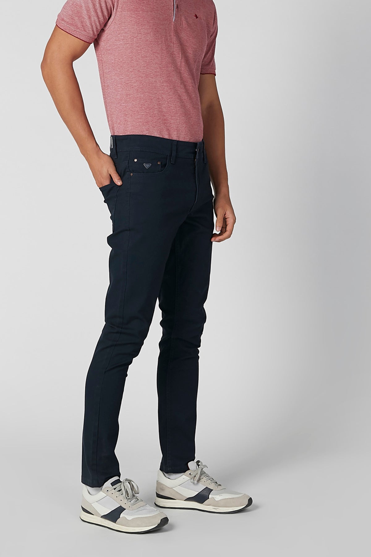 Skinny Fit Full Length Jeans with Pockets