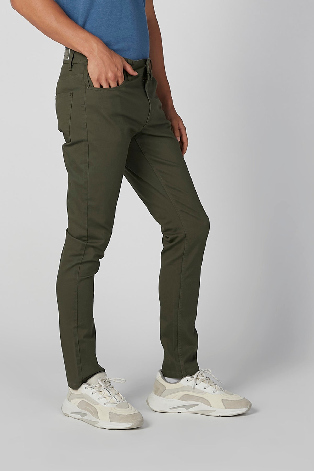 Skinny Fit Full Length Jeans with Pockets
