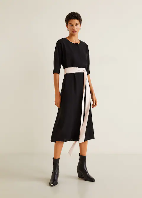 Bow Bicolour Dress