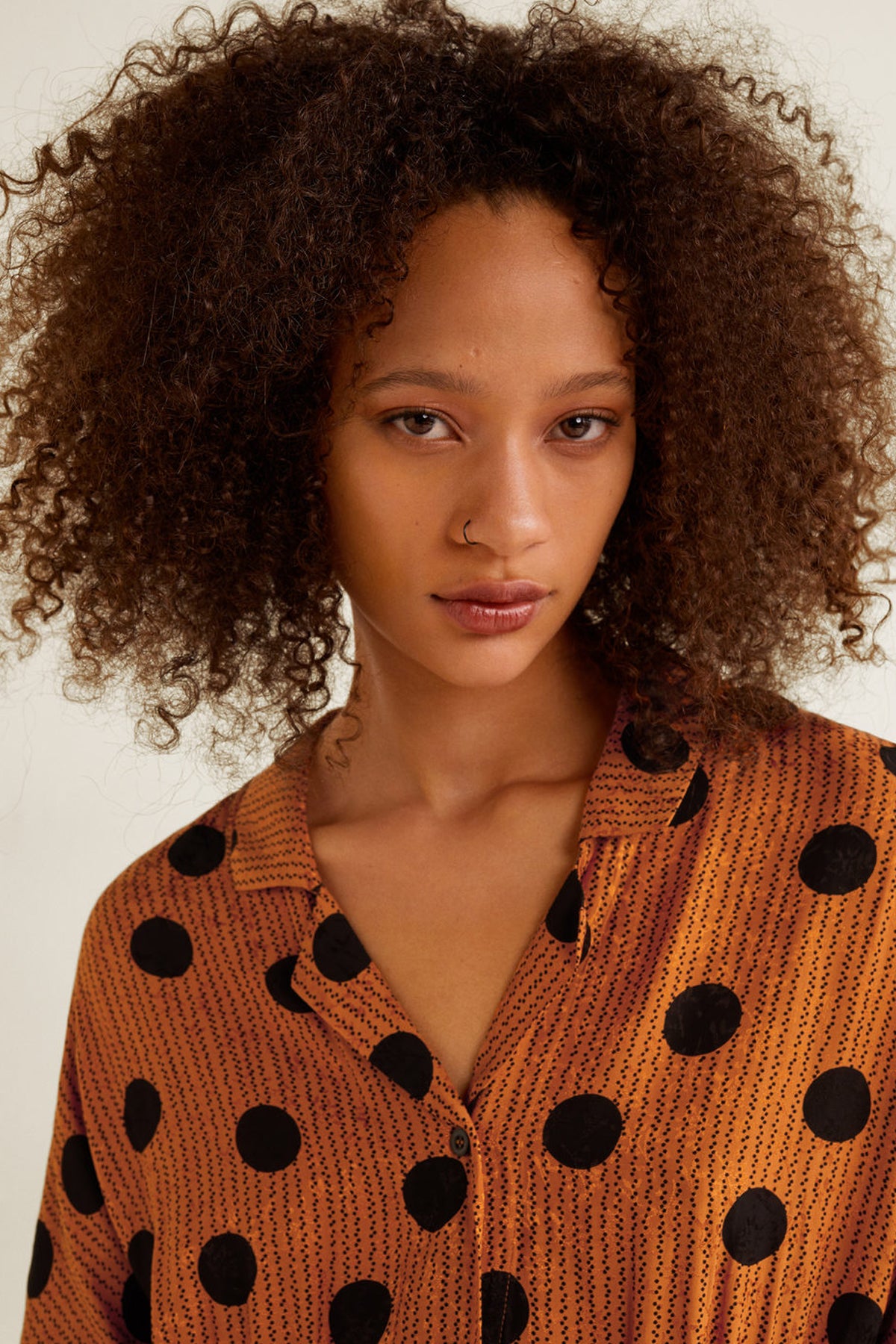 Polka-Dot Print Dress