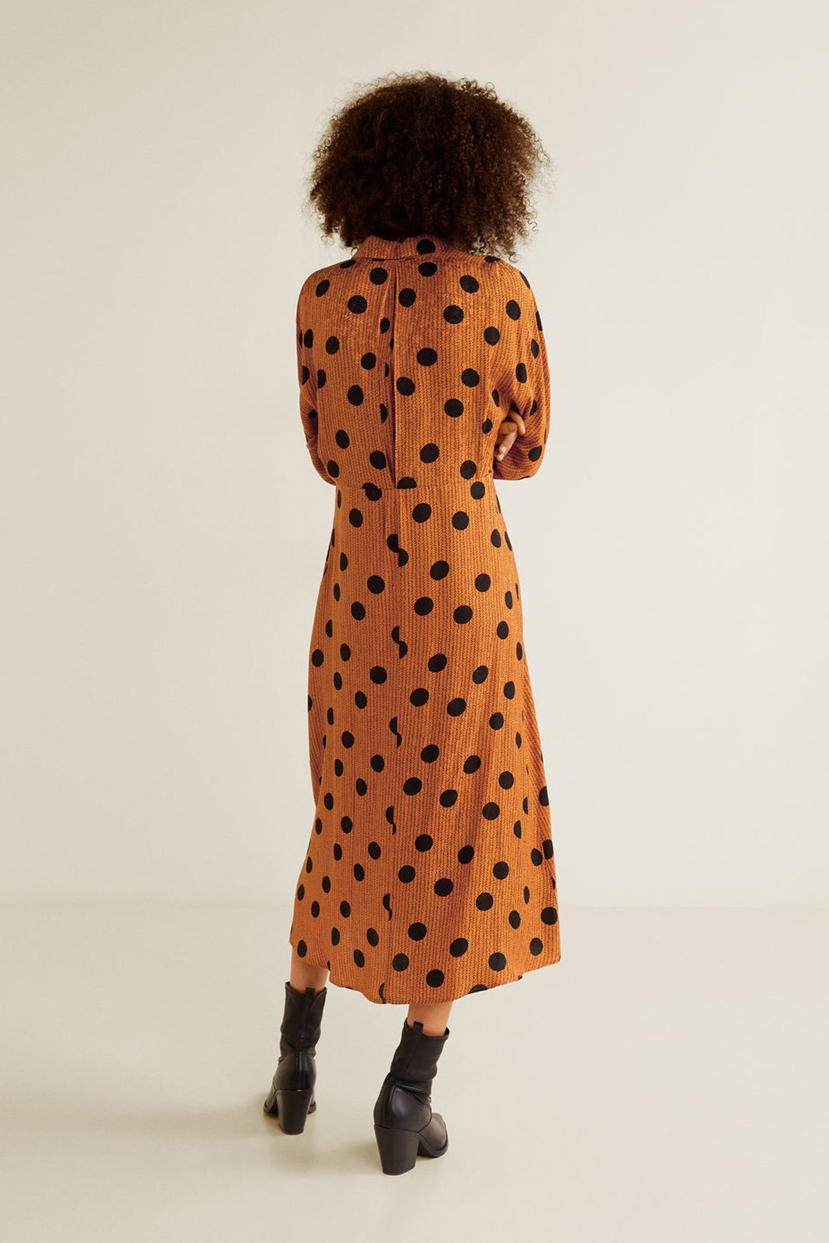 Polka-Dot Print Dress