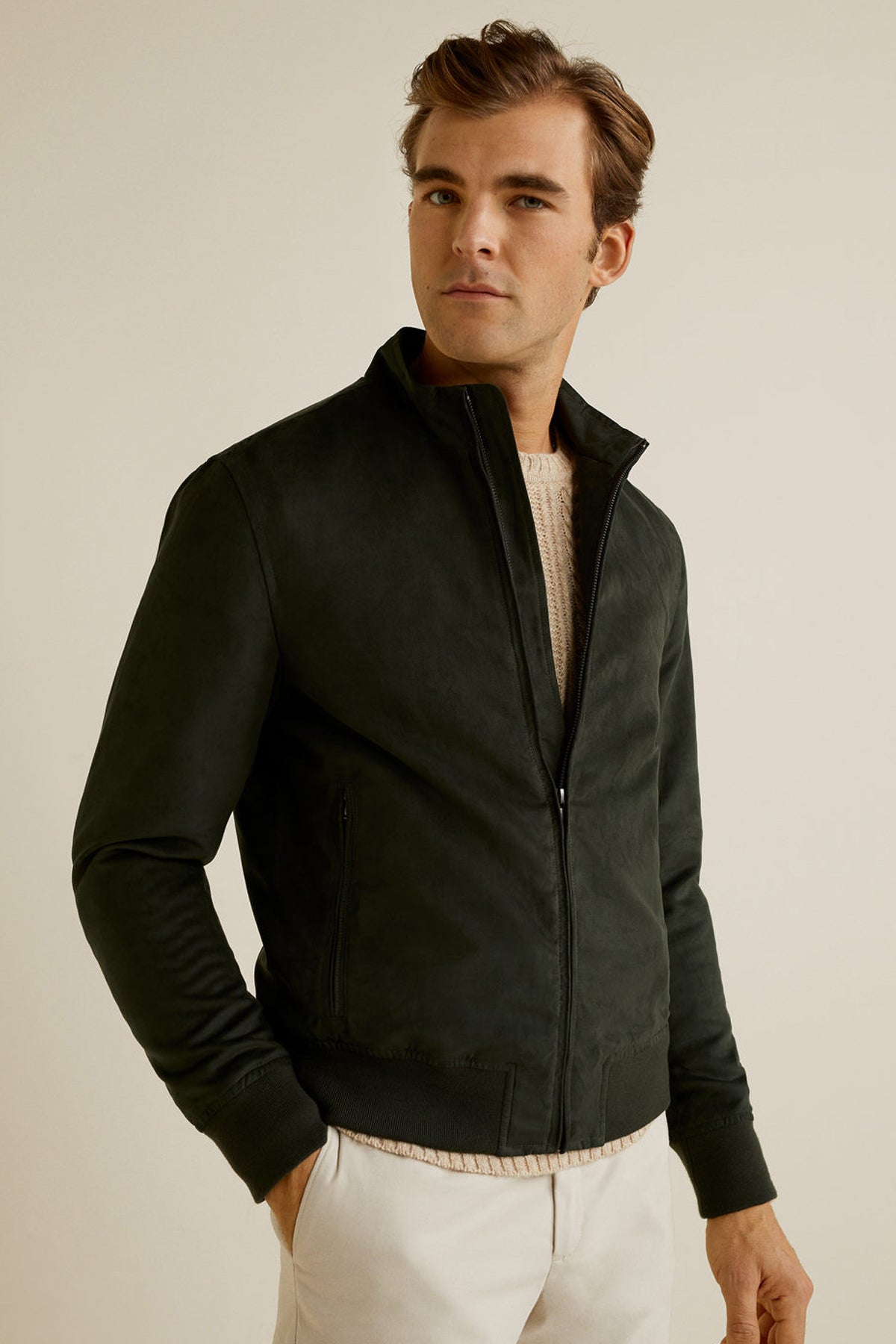 Faux-Suede Jacket
