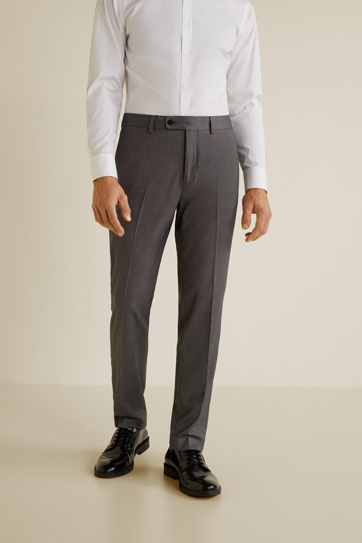 Slim Fit End-On-End Suit Trousers