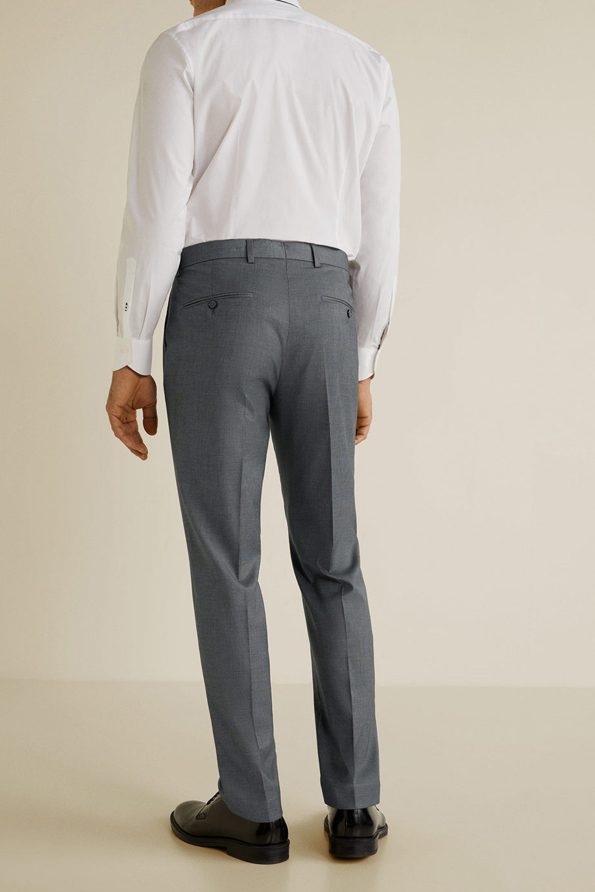 Slim Fit End-On-End Suit Trousers