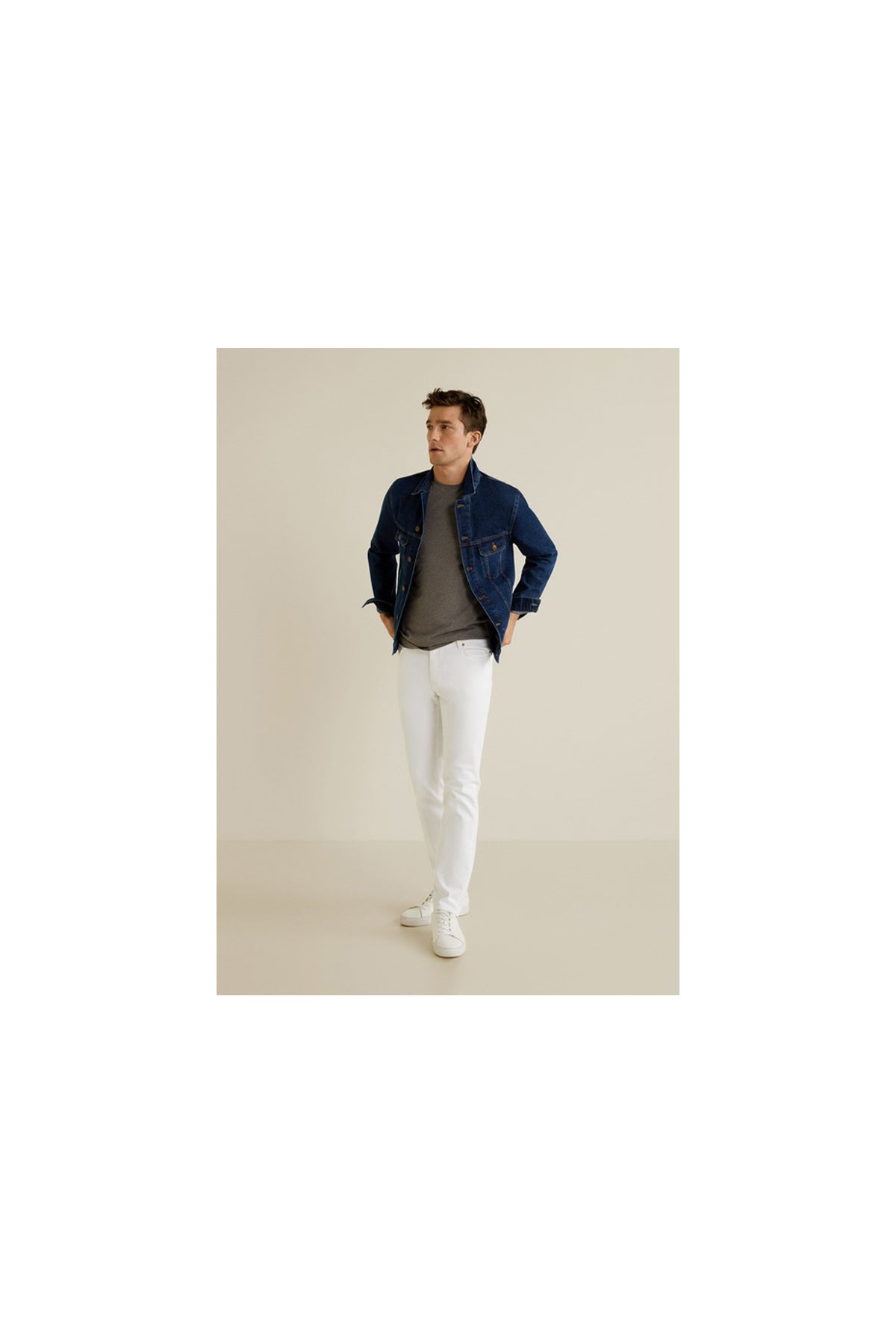 Slim Fit White Jan Jeans