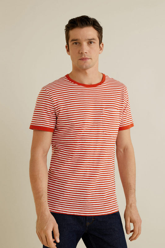 Striped Cotton T-Shirt