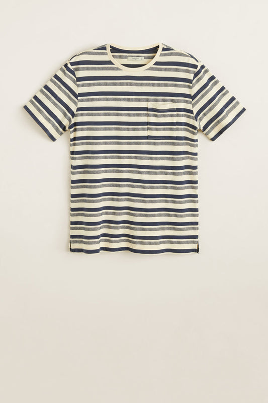Embossed Striped T-Shirt
