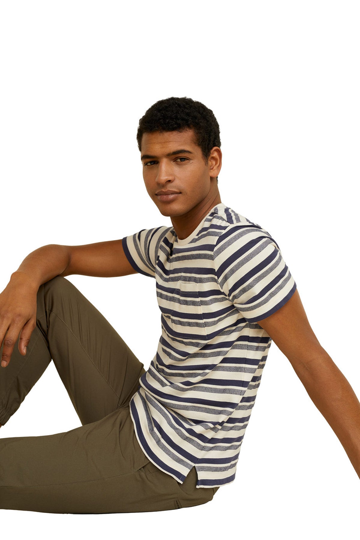 Embossed Striped T-Shirt