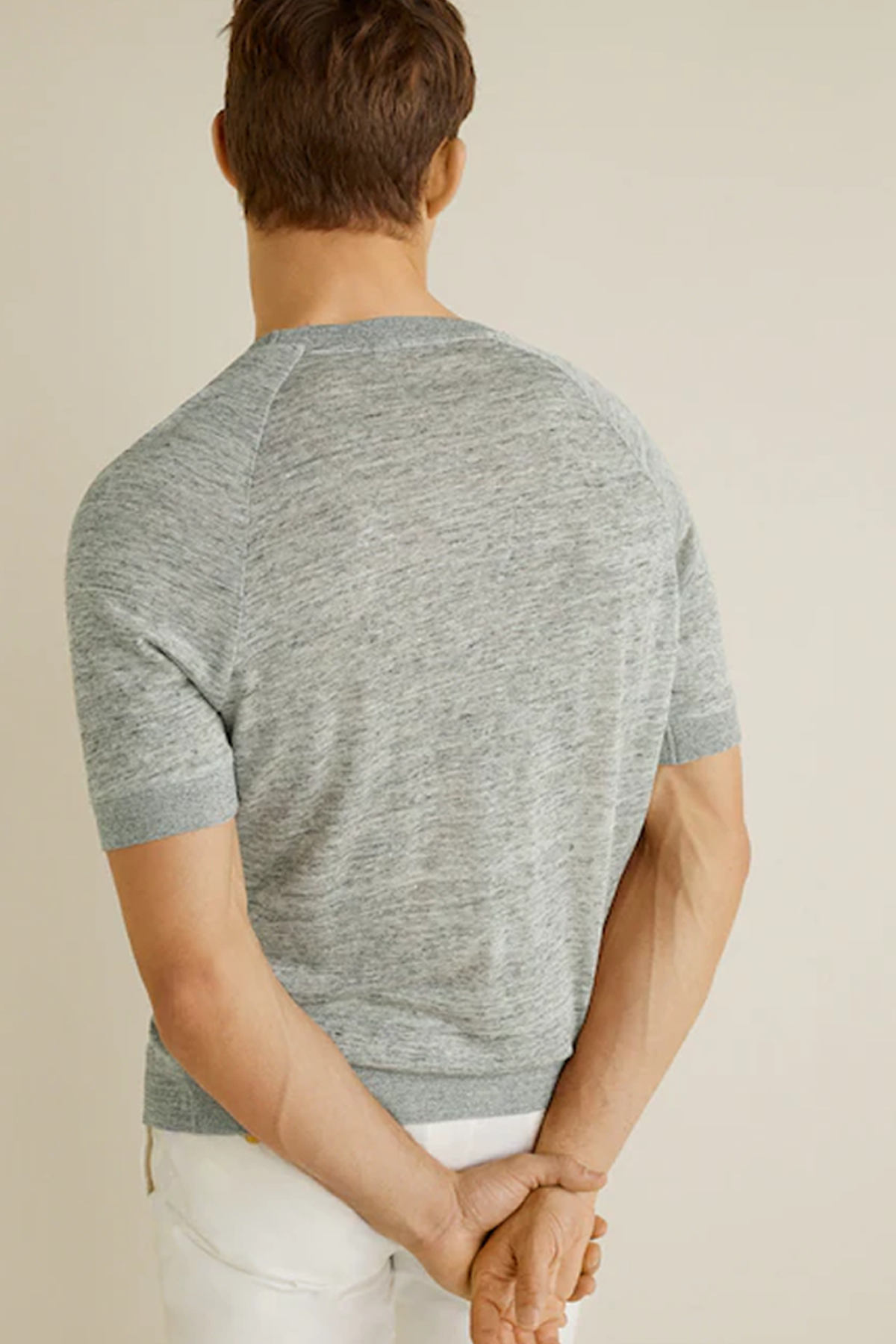 Flecked Lyocell Linen T-Shirt