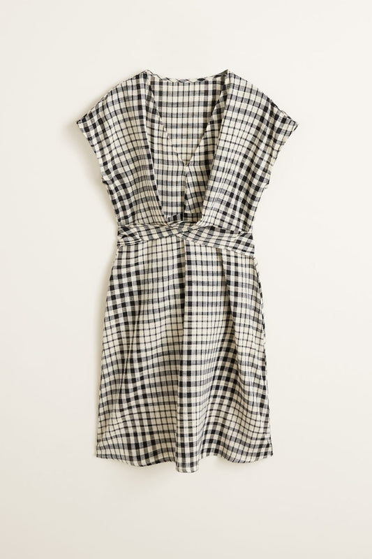 Checked Cotton Dress