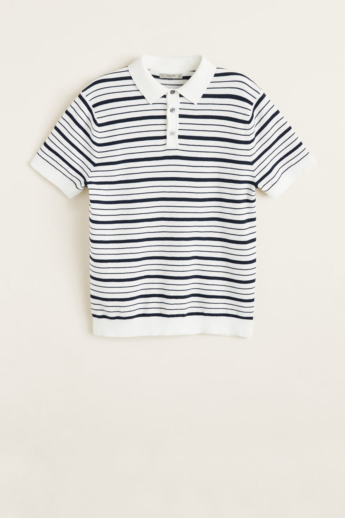 Stripe Textured Polo Shirt