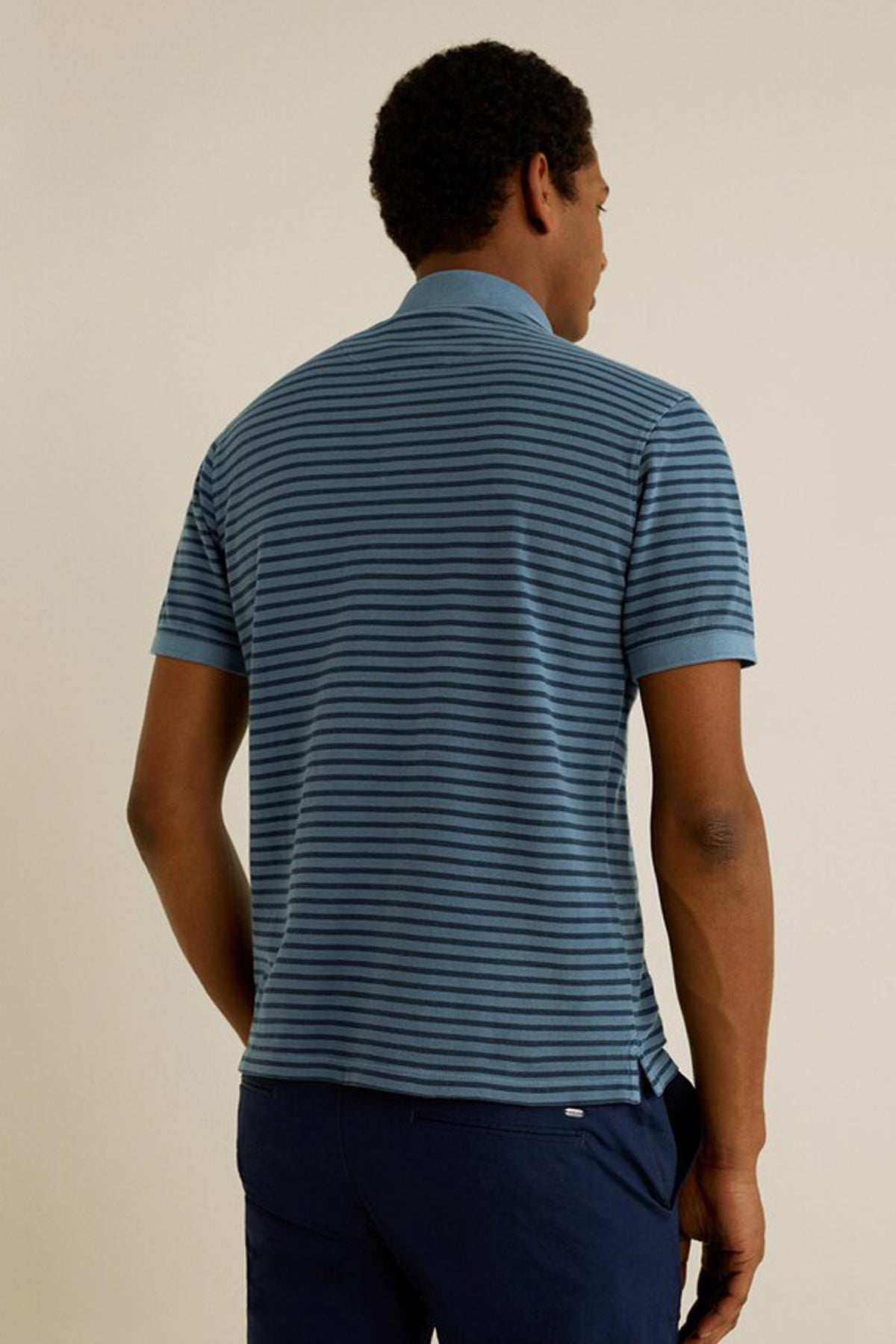 Mao Collar Polo Shirt