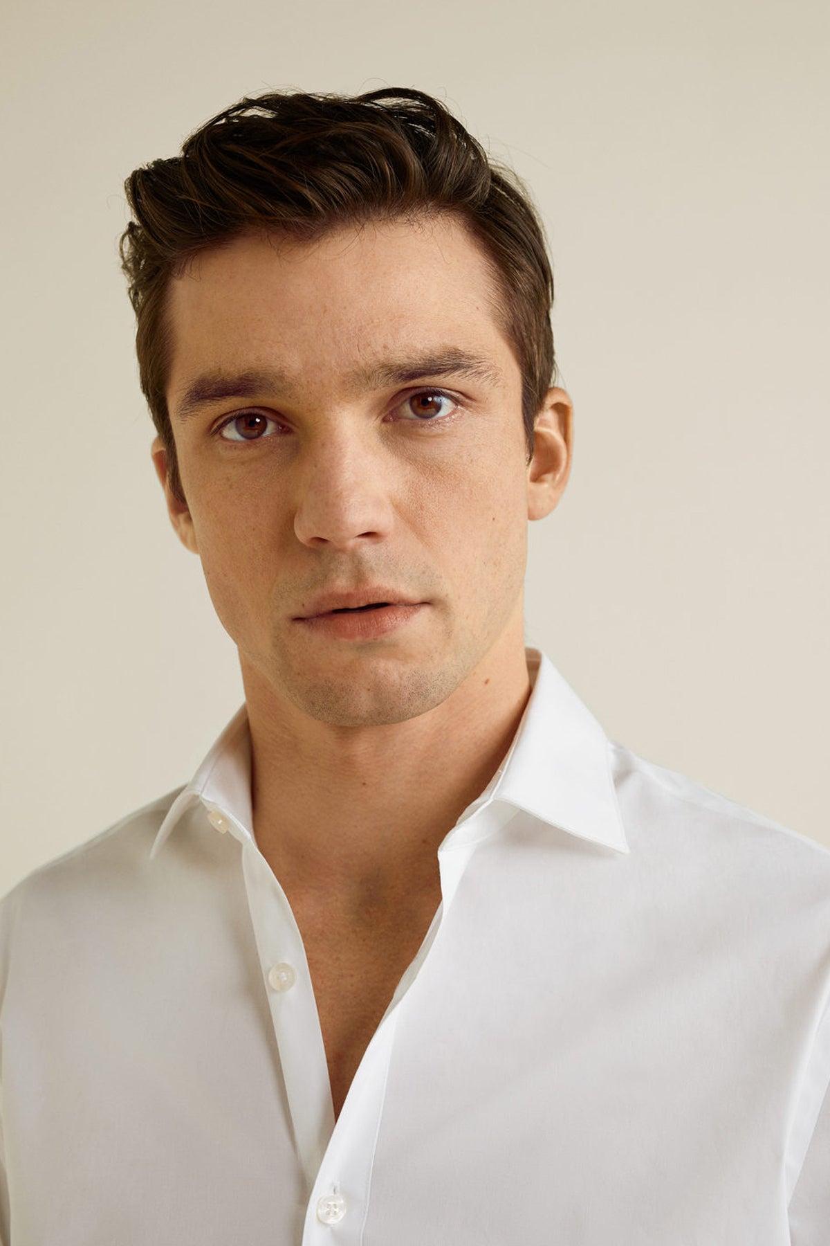Slim Fit Stretch Cotton Shirt