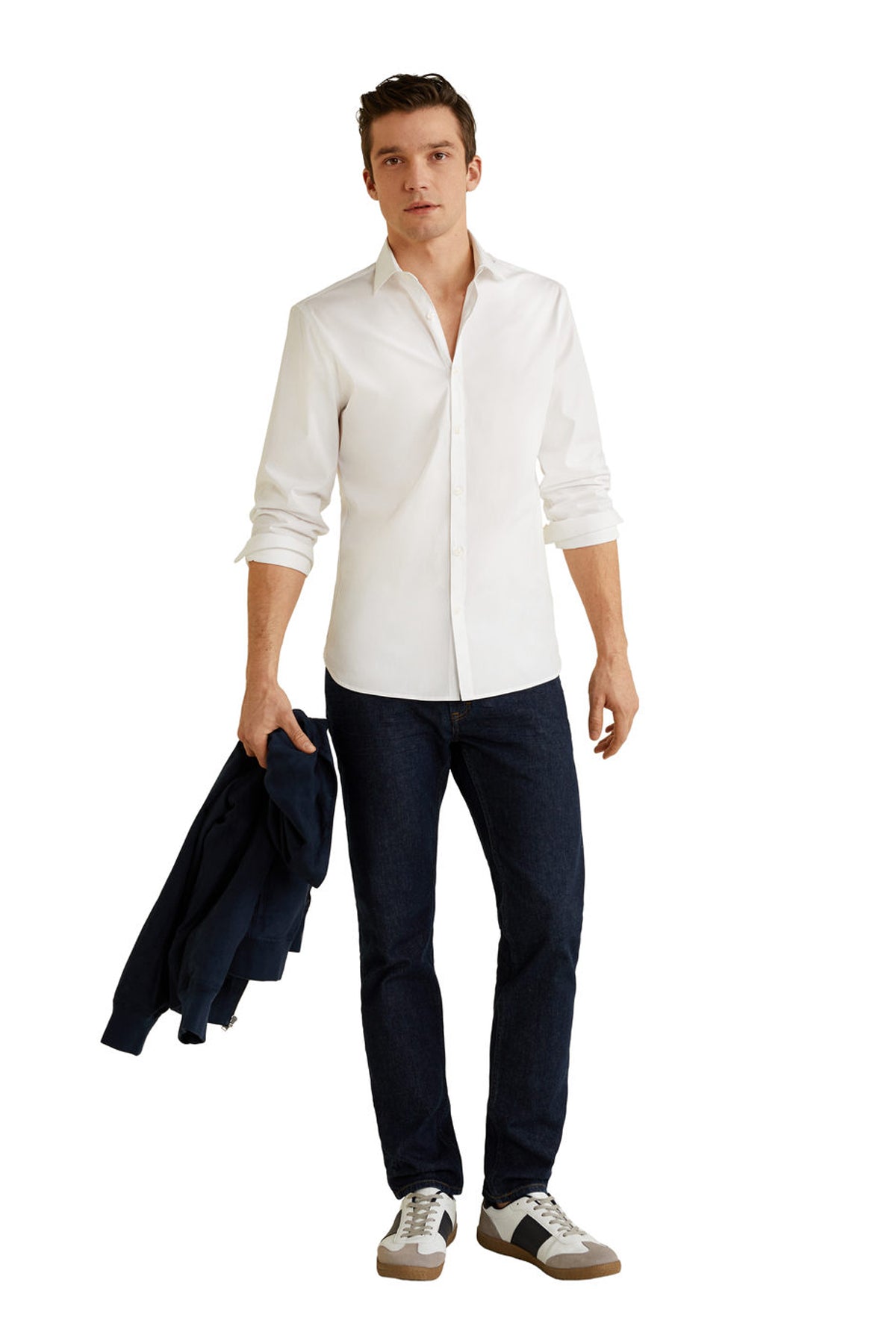 Slim Fit Stretch Cotton Shirt