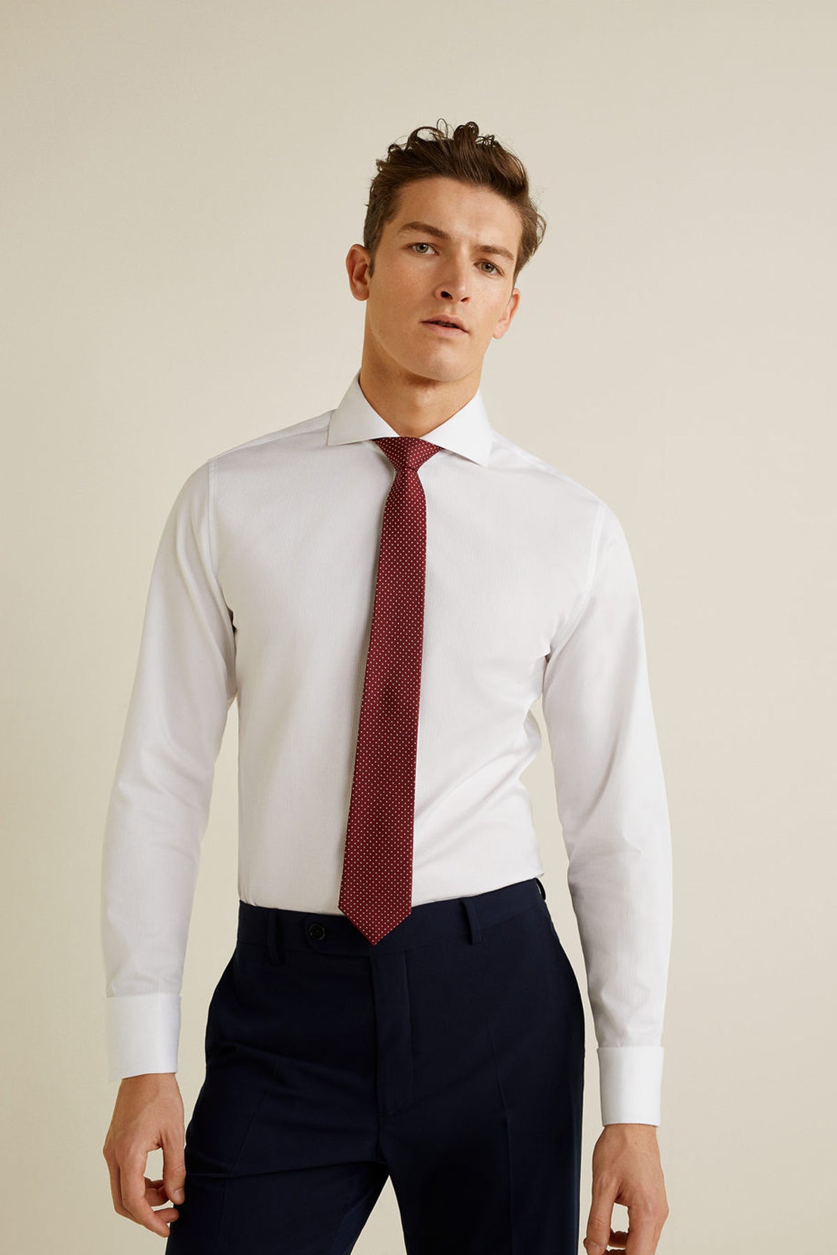 Slim Fit Structured Tailored Shirt