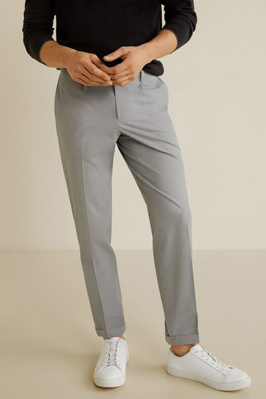 Regular Fit Pleated Trousers