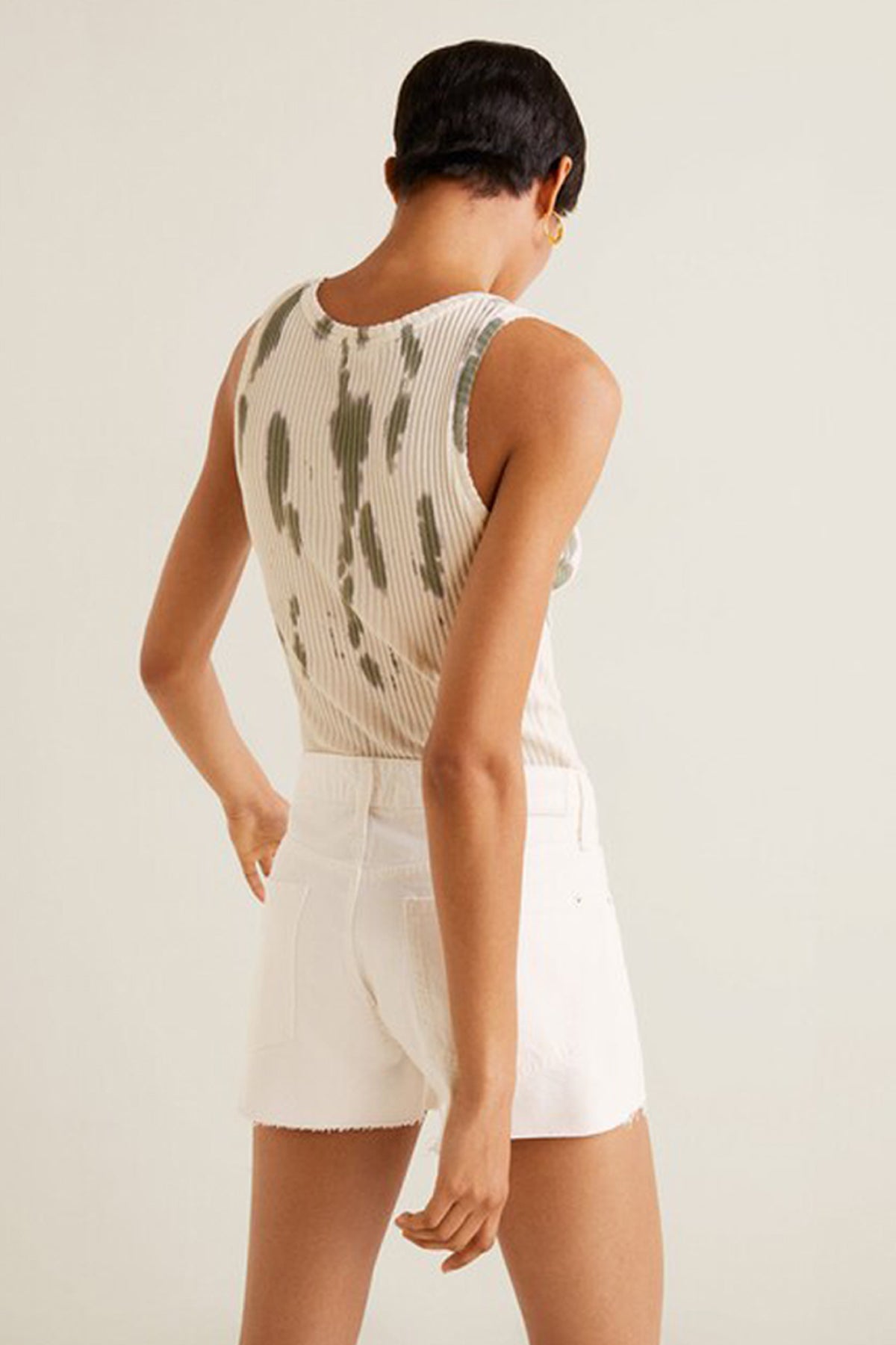 White Denim Shorts