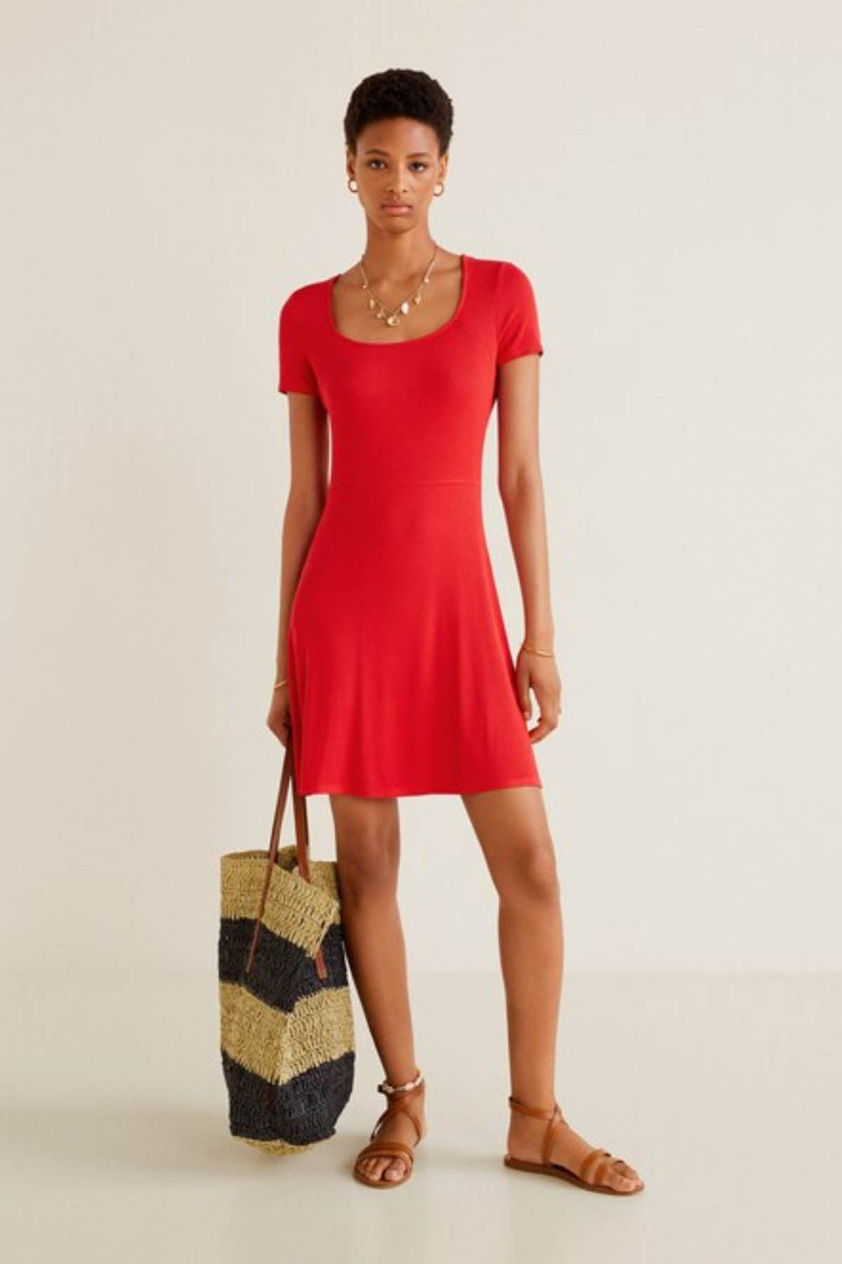 Ribbed Jersey Dress